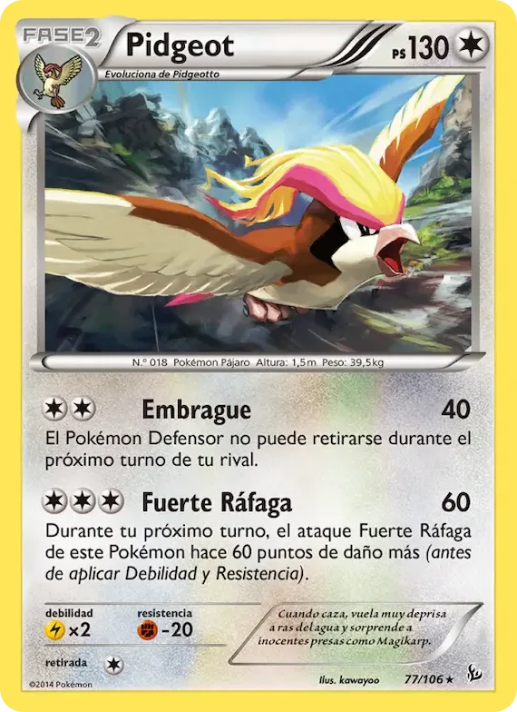 Pidgeot 77 – Destellos de Fuego