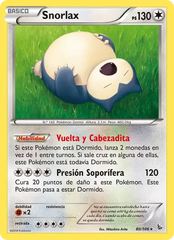 Snorlax 80 – Destellos de Fuego