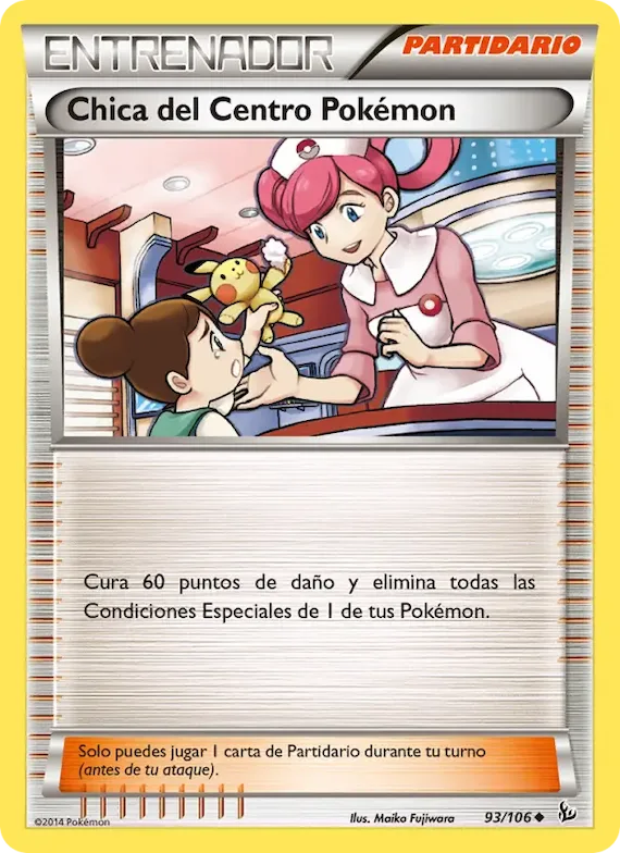 Chica del Centro Pokémon 93 – Destellos de Fuego
