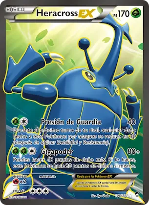 Heracross EX 105 – Puños Furiosos