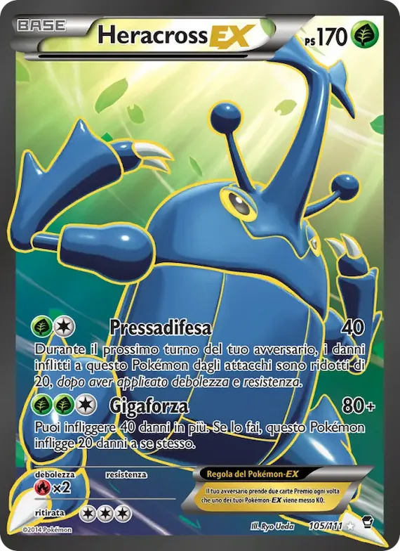 Heracross EX 105 – Colpi Furiosi