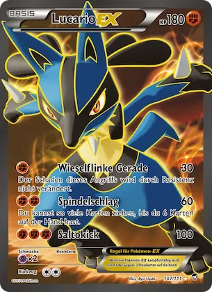Lucario EX Nr. 107 – Furious Fists
