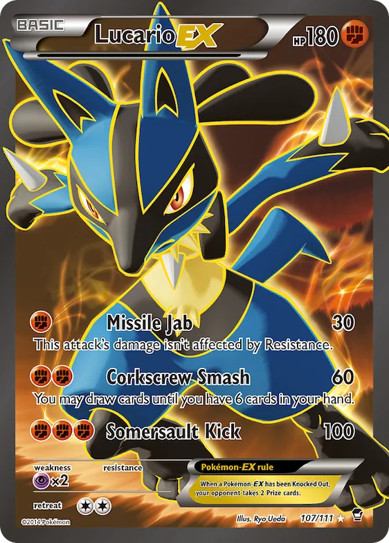 Lucario-EX #107 – Furious Fists