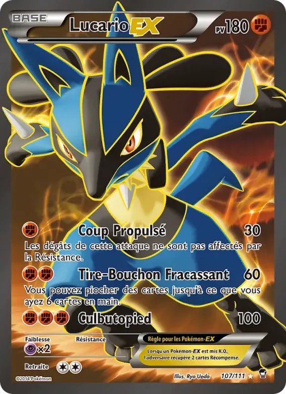 Lucario EX 107 – Poings Furieux