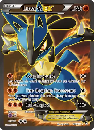 Lucario EX n° 107 – Poings Furieux
