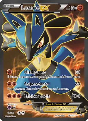 Lucario EX 107 – Colpi Furiosi