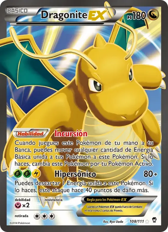 Dragonite EX 108 – Puños Furiosos