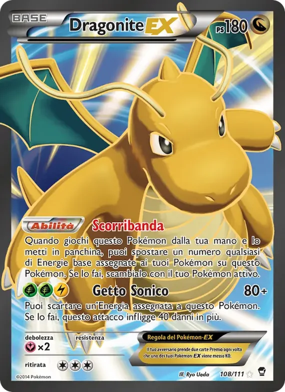 Dragonite EX 108 – Colpi Furiosi