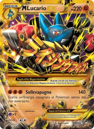 M Lucario EX 113 – Colpi Furiosi