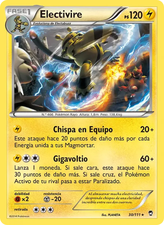 Electivire 30 – Puños Furiosos