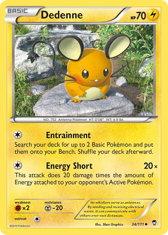Dedenne #34 – Furious Fists