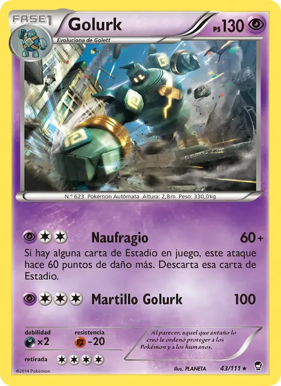 Golurk 43 – Puños Furiosos