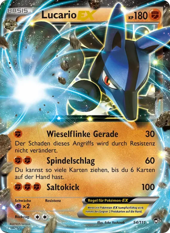 Lucario EX 54 – Fliegende Fäuste
