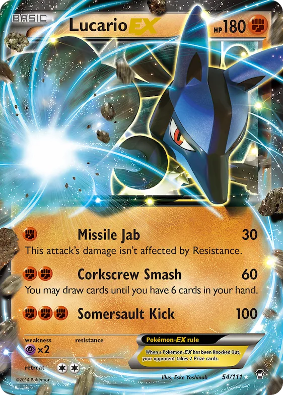 Lucario-EX #54 – Furious Fists
