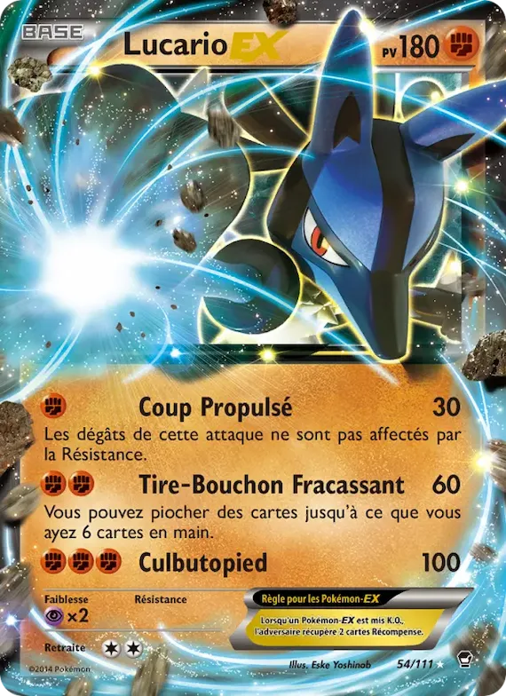 Lucario EX 54 – Poings Furieux