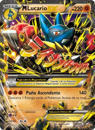 M-Lucario EX 55 – Puños Furiosos