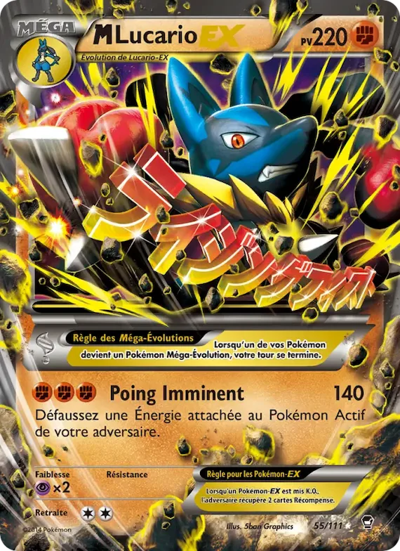 M-Lucario EX 55 – Poings Furieux