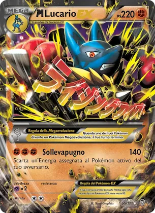 M Lucario EX 55 – Colpi Furiosi