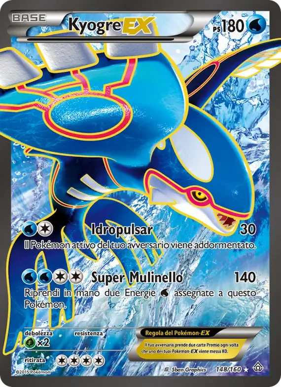 Kyogre EX 148 – Scontro Primordiale