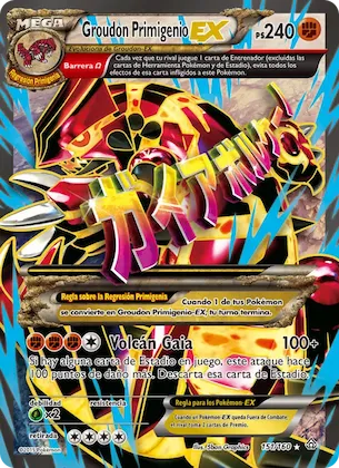 Groudon Primigenio EX 151 – Duelos Primigenios