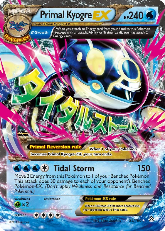 Primal Kyogre-EX #55 – Primal Clash