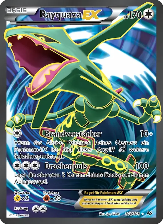 Rayquaza EX 104 – Drachenleuchten