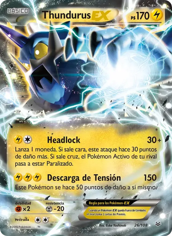 Thundurus EX 26 – Cielos Rugientes