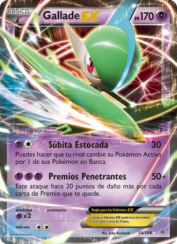 Gallade EX 34 – Cielos Rugientes