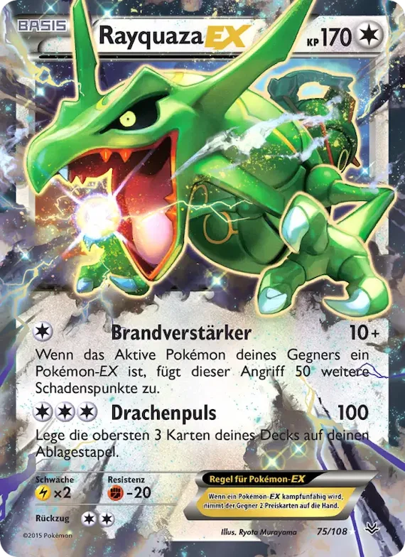 Rayquaza EX 75 – Drachenleuchten
