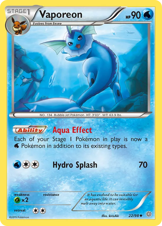 Vaporeon #22 – Ancient Origins
