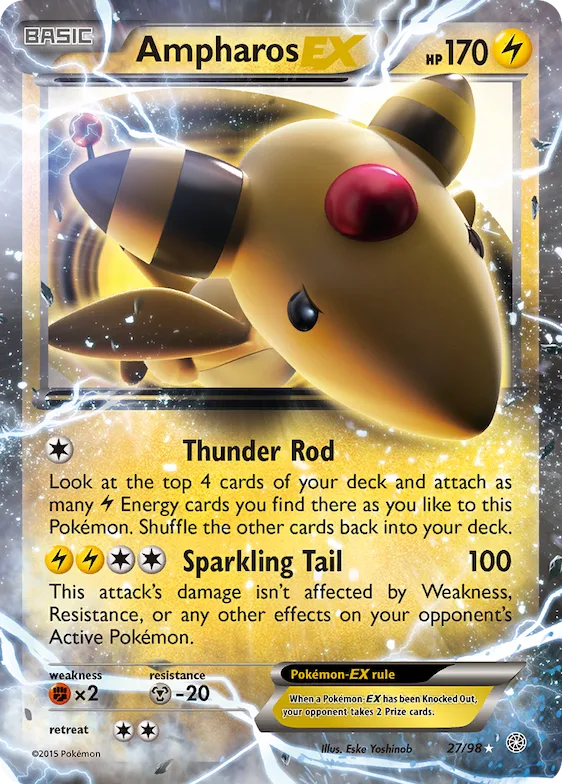 Ampharos-EX #27 – Ancient Origins