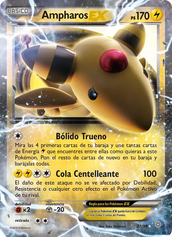 Ampharos EX 27 – Antiguos Orígenes
