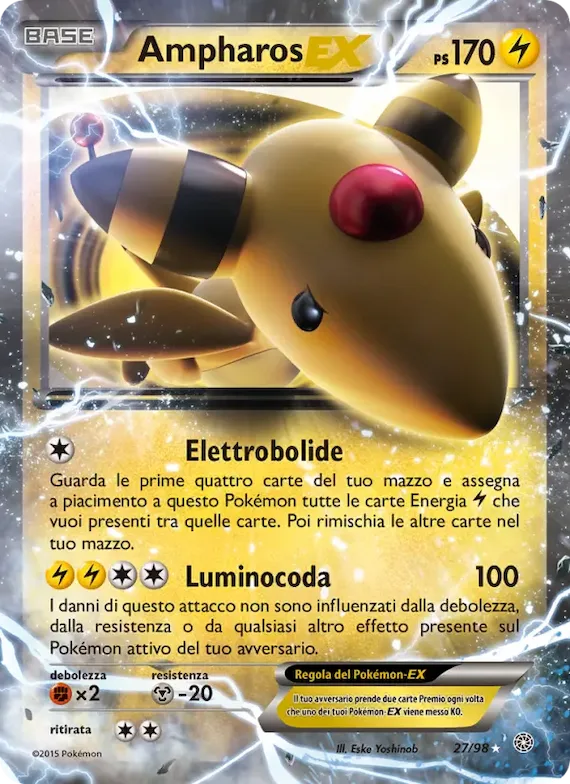 Ampharos EX 27 – Antiche Origini