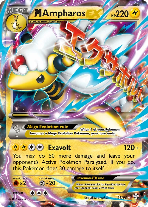 M Ampharos-EX #28 – Ancient Origins