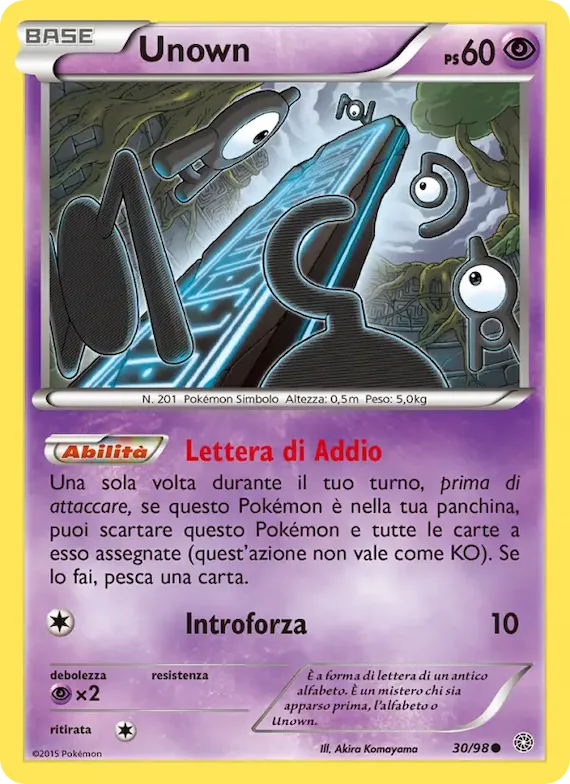 Unown 30 – Antiche Origini