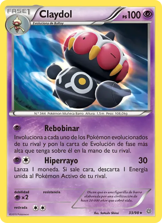 Claydol 33 – Antiguos Orígenes