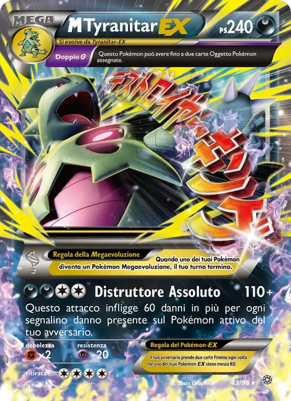 M Tyranitar EX 43 – Antiche Origini