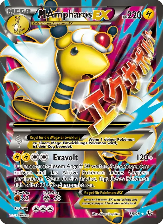 M-Ampharos EX 88 – Ewiger Anfang