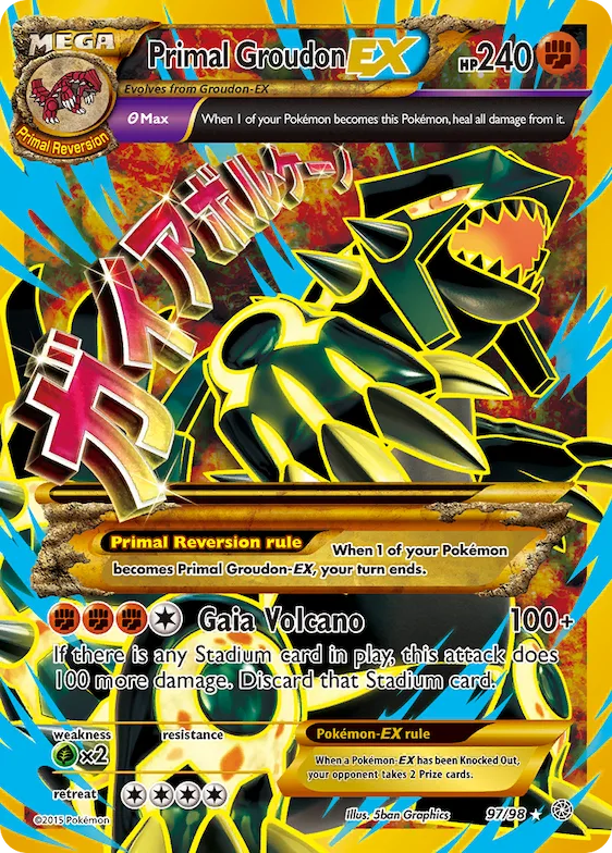 Primal Groudon-EX #97 – Ancient Origins