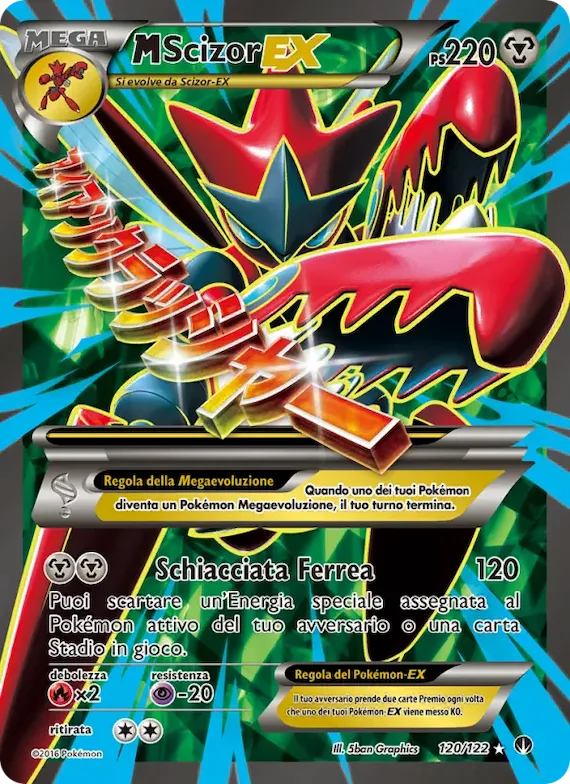 M Scizor EX 120 – Turbo Crash