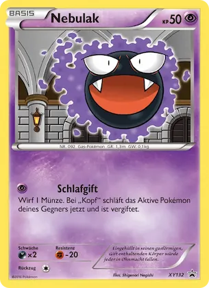 Gastly Nr. XY132 – XY Promokarten