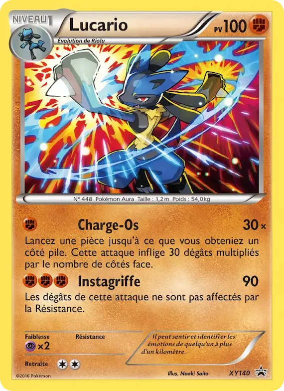 Lucario XY140 – Promo XY