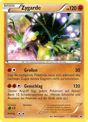 Zygarde Nr. XY152 – XY Promokarten