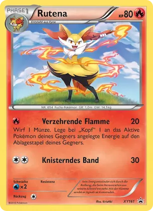 Braixen Nr. XY161 – XY Promokarten