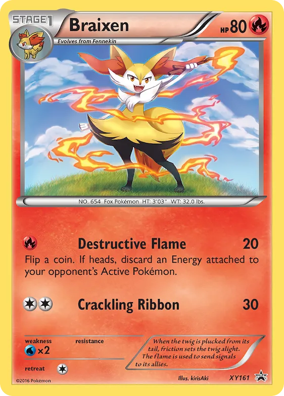 Braixen #XY161 – XY Promos