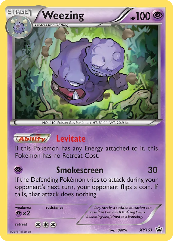 Weezing #XY163 – XY Promos