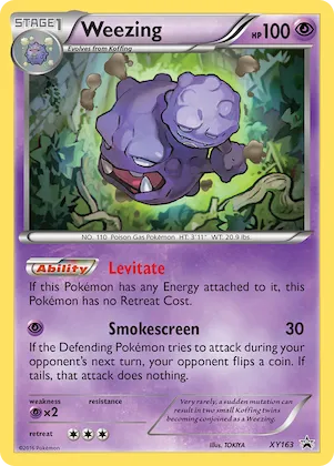 Weezing #XY163 – XY Promos
