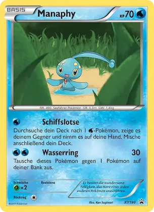 Manaphy Nr. XY190 – XY Promokarten