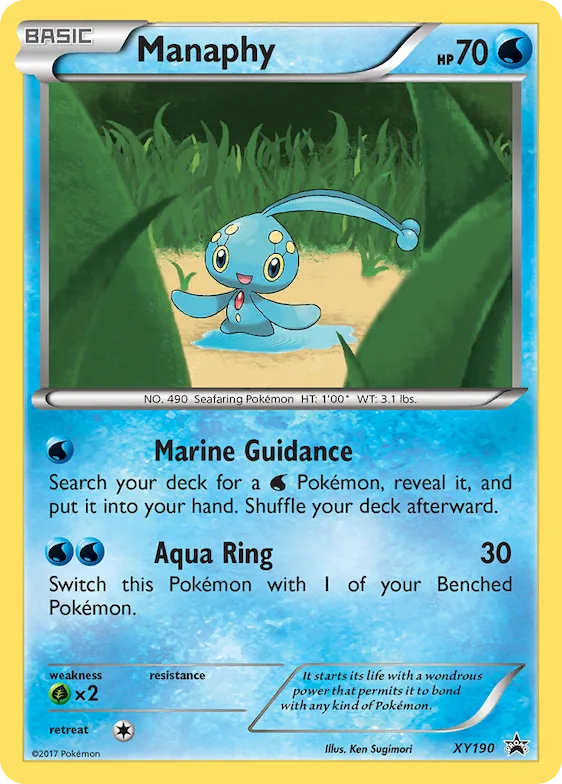 Manaphy #XY190 – XY Promos