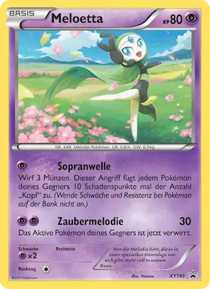 Meloetta Nr. XY193 – XY Promokarten